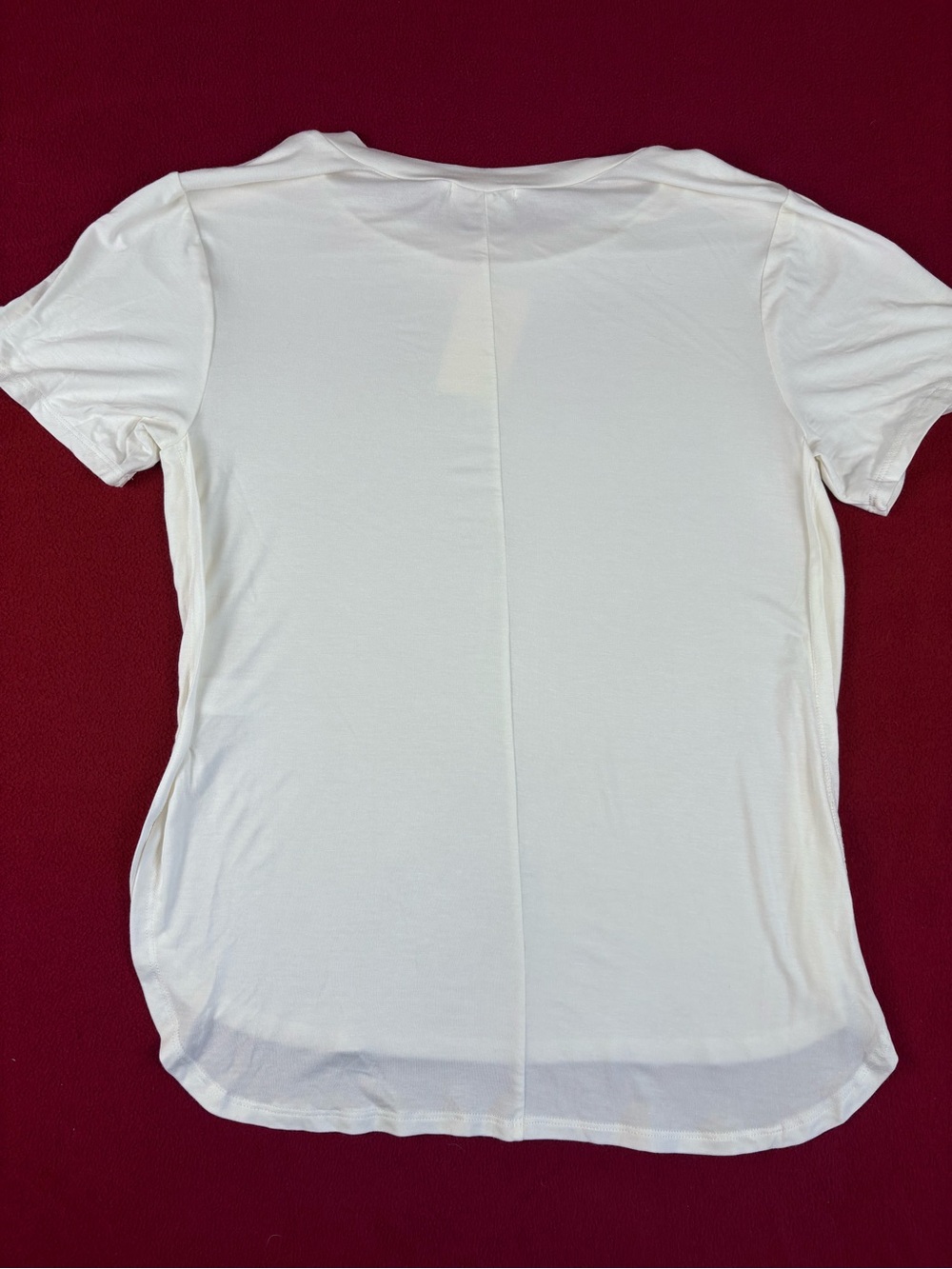 Before You NWT Women's Crewneck Tee Cream Small - Picture 2 of 3
